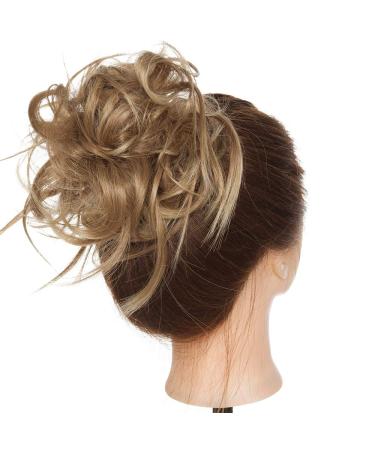 SEGO Curved Messy Hair Extensions - Light Brown & Ash Blonde | 45g Hair Ties for Updos & Bridal Hairstyles - Buy Online on GoSupps.com