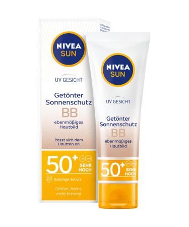 NIVEA SUN UV Face Sun Protection BB Even Skin Texture 50 ml LF50+