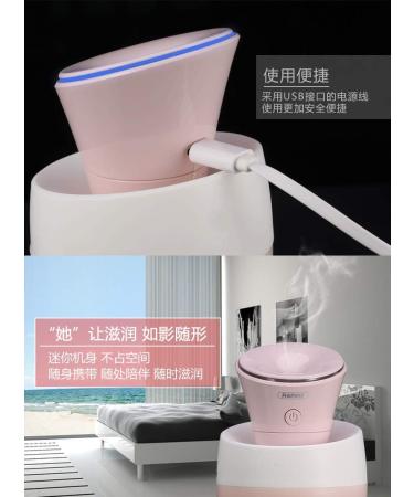 Smart Frog Mini Humidifier Portable Small Light with USB Cold Mist Silent Safe Automatic Shutoff Easy to Clean for Bedroom Baby Room Office Car (Pink) - Buy Online on GoSupps.com