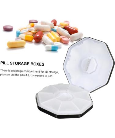 Aluminum Alloy Medicine Box - Splitter & Cutter | 8.7x8.7cm Black | International Shipping Available - Buy Online on GoSupps.com