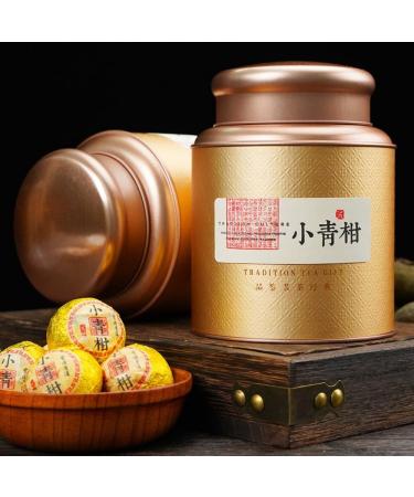 HQZM Xinhui Small Green Mandarin Puerh Ripe Tea 250g Glossy and Round Long Lasting Tea Aroma 882oz - Buy Online on GoSupps.com