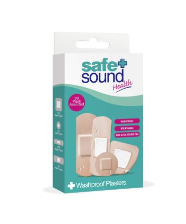 Safe & Sound 20 Washproof Plasters