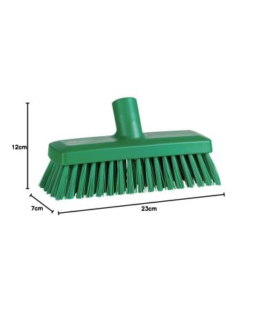 Vikan Compact Wall/Deck Scrub - Hard - Green - Buy Online on GoSupps.com