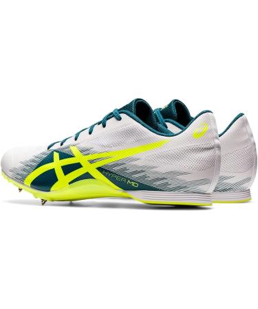 ASICS Hyper MD 7 Track & Field Shoes 6 - White/Safety Yellow - Buy Online on GoSupps.com