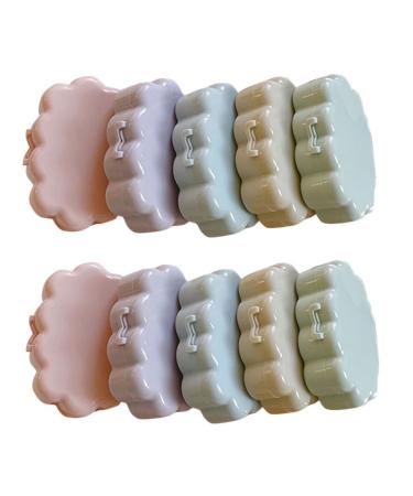 Lurrose 1 set cloud care box travel contact case sweet travel contact envelope travel eye contact case portable contact lens container contact lens set cute household products travel plastic