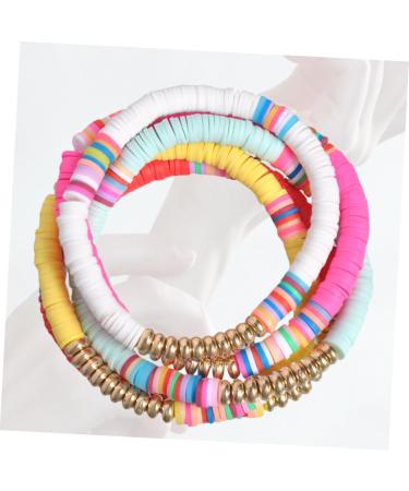 VALICLUD 5pcs Clay Bracelet Fashion Jewelry Decorative Hand Chain Delicate Pendant Womens Bracelet Colorful Embellishment Bracelet Colorful Wristbands Polymer Clay Bracelets Miss Dressing - Buy Online on GoSupps.com