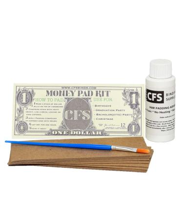 Money Pad Kit - DIY Padding Kit - Includes 2oz of HAR Precision Padding Compound - USA Made Recycled chipboard and a pad Brush