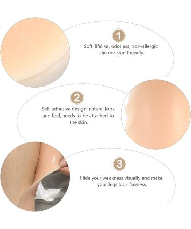 Healifty Leg Corrector Pads - Silicone Self-Adhesive Calf Onlays for Crooked or Thin Legs - 1 Pair - Buy Online on GoSupps.com