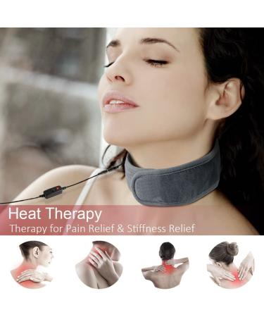 Comfytemp USB Heated Neck Wrap - Auto Shut Off - 3 Adjustable Temperature - Heat Therapy for Soreness & Stiffness Relief - Buy Online on GoSupps.com