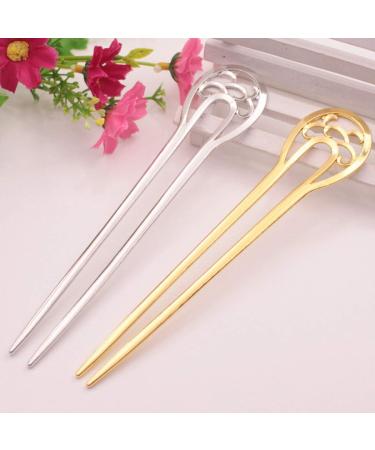 Careor Metal U Shape Hair Clip 16cm | Stylish Hair Accessories for Girls & Women | Perfect Ponytail Hairpin - Buy Online on GoSupps.com