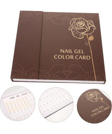 minkissy 120 Color Card Nail Display Book Nail Color Chart Display Book Nail Polish Presentation Book Hair Abs Color Board - Buy Online on GoSupps.com
