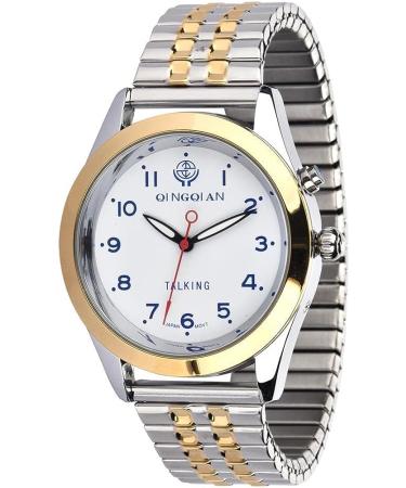 QINGQIAN English Talking Watch for Elderly & Visually Impaired Men | Men's Style - Buy Online on GoSupps.com