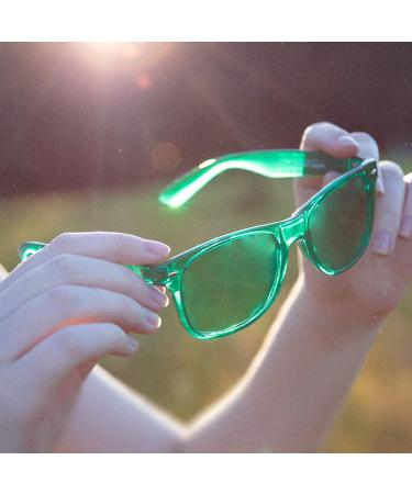 Green Color Therapy Mood Glasses for Migraine Relief and Chakra Healing | Chromotherapy Glasses by Purple Canyon - Buy Online on GoSupps.com