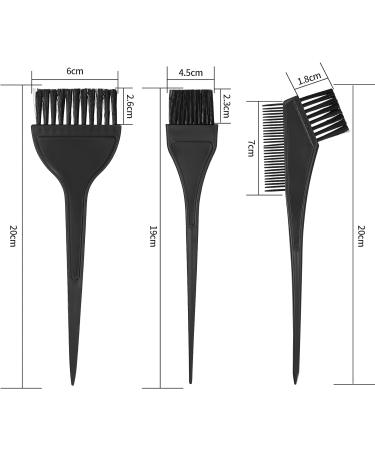 3-Piece Hair Dye Brush Set | DIY Color Brushes for Salon Quality Hair Dyeing | Professional Hairdresser Tool - Buy Online on GoSupps.com