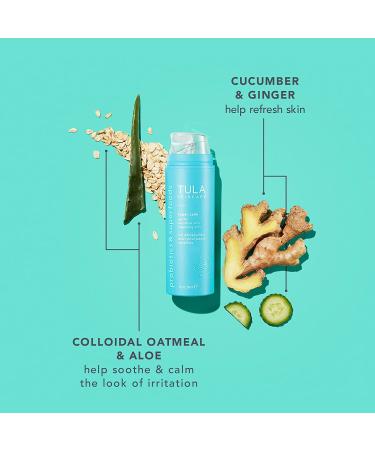 TULA Super Calm Gentle Milk Cleanser | Nourishing for Sensitive Skin with Colloidal Oatmeal, Cucumber & Ginger | 5 fl. oz - Buy Online on GoSupps.com