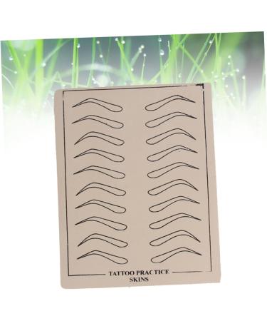 Angoily 6 Sheets Eyebrow Microblading Keychain Pouch Eyebrow Training Skin Practice Skin 6 Pcs As Shown - Buy Online on GoSupps.com