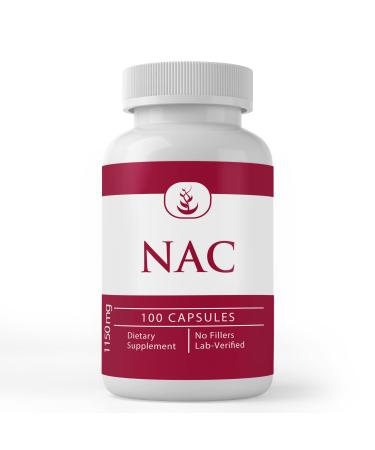 PURE ORIGINAL INGREDIENTS N-Acetyl L-Cysteine (100 Capsules) Always Pure No Additives Or Fillers Lab Verified 50.0 Servings (Pack of 1)