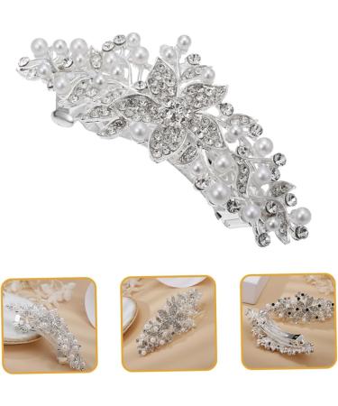 MAGICLULU Rhinestone Hair Clip Bridal Hair Clip Hair Barrettes for Thick Hair Sparkly Hair Clip Hair Accessory Wedding Hair Clip Shower Stool Rhinestone Barrette Girl France Rhinestones Miss - Buy Online on GoSupps.com