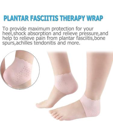 Breathable Gel Heel Protectors | Silicone Heel Cups for Pain Relief | Plantar Fasciitis Treatment in Pink - Buy Online on GoSupps.com