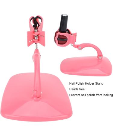 Hands- Nail Polish Holder Stand Adjustable Sturdy Design Pink Multi Scene Use - Buy Online on GoSupps.com