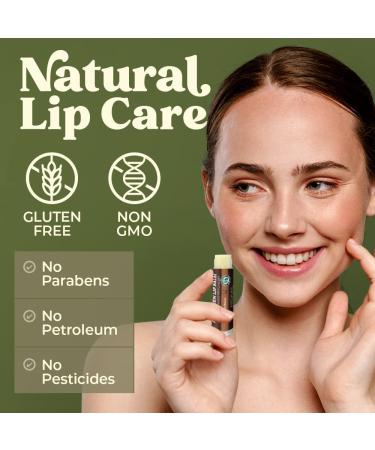 Earth's Daughter SPF 15 Lip Balm 4-Pack - Vanilla Bean Flavor with Organic Ingredients and Vitamin E - Paraben and Gluten Free - Buy Online on GoSupps.com