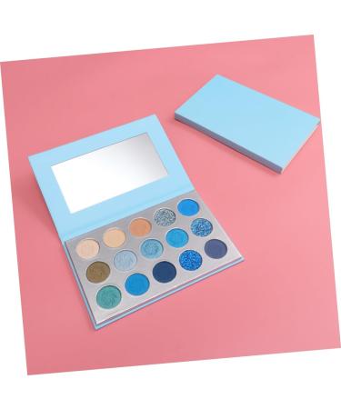 Angoily 15 Eyeshadow Palette Makeup Palette Woman Eyeshadow Compact Eye Shadow Miss Make up Kit Glitter 1 count (Pack of 1) Blue - Buy Online on GoSupps.com