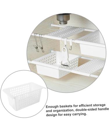 Shop Homsfou 4-Piece Living Room Loft Collar Basket - Stylish & Versatile Storage Solution - Buy Online on GoSupps.com
