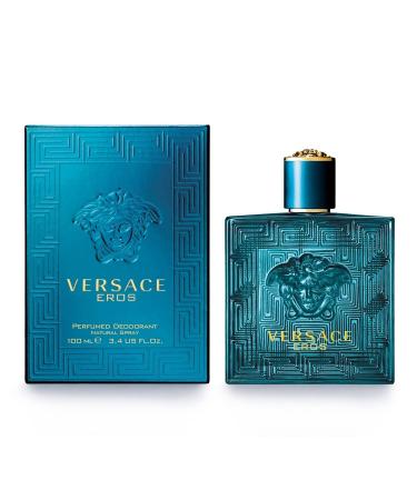 Versace Eros 3.4 Perfumed Deodorant Sp 1 Count (Pack of 1)