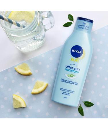 Nivea Sun After Sun Milk 200ml | Moisturizing Body Milk with Organic Aloe Vera for Intensive Hydration | Shop Internationally - Buy Online on GoSupps.com