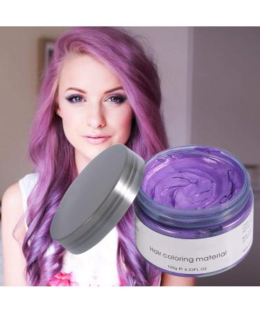 Filfeel Hair Color Wax 120g - Unisex Disposable Dye Ointment for DIY Hair Styling - Perfect for Halloween & Cosplay (Violet) - Buy Online on GoSupps.com