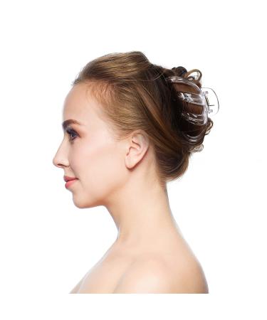 4 Pack Octopus Hair Clips for Thick Long Hair - No Slip Grip (Clear, 8.5 cm) - Buy Online on GoSupps.com