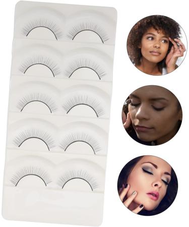 Beavorty 10 Pairs Fake eyelashes natural false lashes eyelash supplies natural false eyelashes segmented false eyelash reusable black eyelash artificial eyelashes Practice False Eyelashes - Buy Online on GoSupps.com