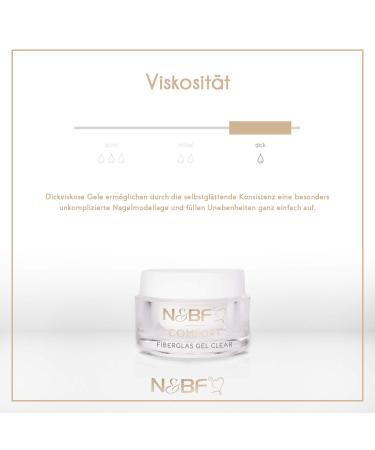 N&BF UV + LED Fiberglass Gel 5ml - Professional High-Quality Thick Viscosity Assembly Gel Stable & Break-Proof - Made in Germany - Buy Online on GoSupps.com