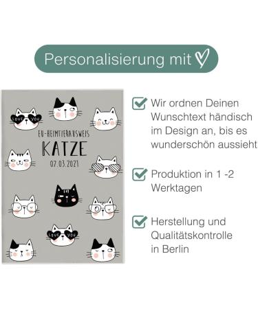 Personalized Wilhelm Fell Case for EU Pet ID Card - Custom Name & DOB - Unique Gift for Cat Owners - Protective Cover for Pet ID - Buy Online on GoSupps.com