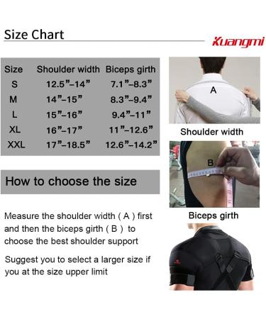 Kuangmi Double Shoulder Support Brace Strap Neoprene Protector Size Large - Buy Online on GoSupps.com