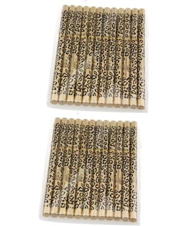 POPETPOP 2pcs set 12pcs Black Double-ended & A Leopard Pens Eyebrow Pencil Eyeliner Brush Makeup Waterproof 1 count (Pack of 1) As Shownx2pcs - Buy Online on GoSupps.com