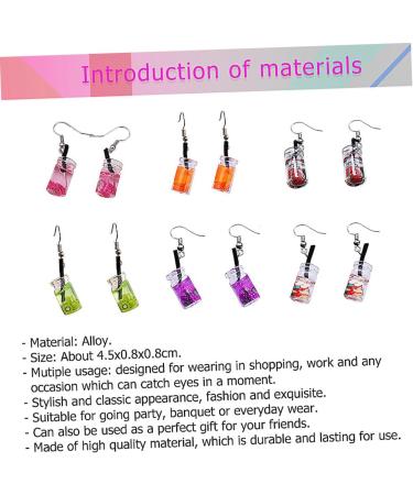 1 Pair Ear Dangle Funny Earbob Drop Earrings for Women Earings for Women Pendant Fruit Red Girl 4.5X0.8cm Purple - Buy Online on GoSupps.com
