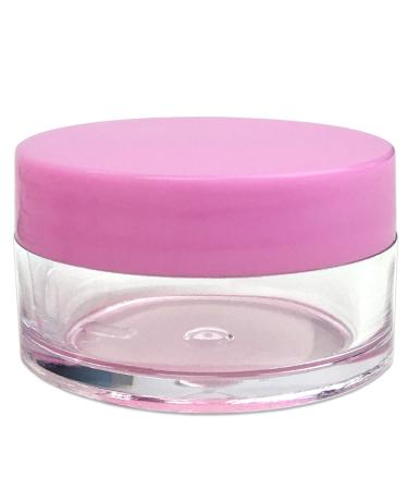 Beauticom 12PC Clear Jars Set - 20G/20ML with Pink Lids for Lotions Creams & Makeup - BPA Free Ideal for International Shipping - Buy Online on GoSupps.com