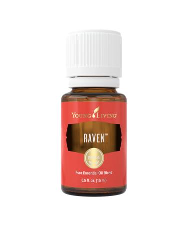 Young Living Raven Essential Oil Blend 15 ml - Chilly Minty Blend with Sweet Undertones - Refreshing Breathing Experience - Combination of Eucalyptus Radiata Peppermint