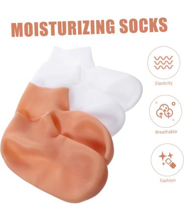 4 Pairs Exfoliating Moisturizing Socks Foot Covers for moisturizing Foot exfoliating Socks feet Repair Socks spa Socks Women Socks moisturizing feet Socks Torn Socks Heel Girl sebs - Buy Online on GoSupps.com