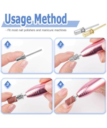 Mesee 2 Pieces Nail Sanding Bands Mandrel Bit Set 2.35mm Shank Easy-Off E-file Nail Drill Mandrel Bits for 6.5mm Small Sanding Bands Acrylic Gel Nails Manicure and Pedicures Care - Buy Online on GoSupps.com