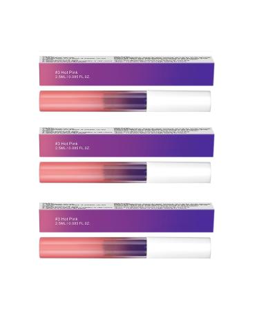 3Pcs Detachable Lip Liner Lipstick Set - Travel Makeup Supplies