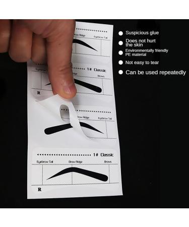 SONGJIE Eyeliner Stencil Sticker Set - 20 Pairs Beginner Eyebrow Makeup Stencils - Various Shapes for Quick & Easy Eye Makeup - Reusable & Convenient - Buy Online on GoSupps.com