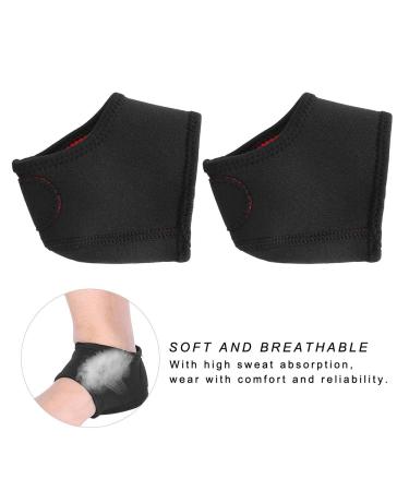 Heel Support SOK - 2 Pieces Silicone & Neoprene Heel Spur Bandage | Unisex Anti-Tear Protection Wrap for Pain Relief - Buy Online on GoSupps.com