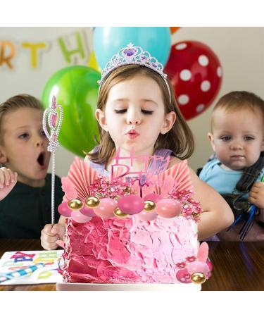 29PCS Pink Boho Flower Cake Decoration Balloon Flowers Cake Decoration Paper Palm Fan Cake Topper Mini Balloon Cake DIY Cake Decoration for Birthday Party Wedding Party - Buy Online on GoSupps.com