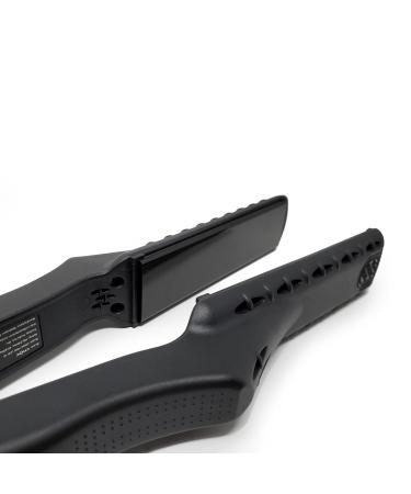 CROC LED Black Titanium Flat Iron 1 Inch - Premium Hair Straightener for Sleek Styles | International Shipping Available - Buy Online on GoSupps.com