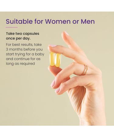 Proceive Omega 3 Conception for Men & Women Trying for a Baby - EPA & DHA High Strength Pure Fish Oil Tablets - 60 Capsules - 2000mg Fish Oil per Dose - Sustainably Sourced No PCBs No Heavy Metals Omega 3 Conception: Men & Women (60 Capsules) - Buy Online on GoSupps.com