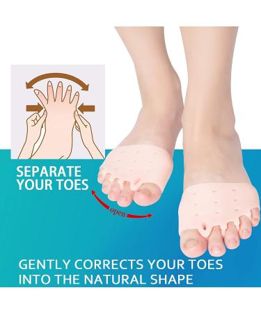 Metatarsal Pads & Toe Separator Set (3 Pairs) | Bunion Corrector & Toe Straightener | For Men & Women - Buy Online on GoSupps.com