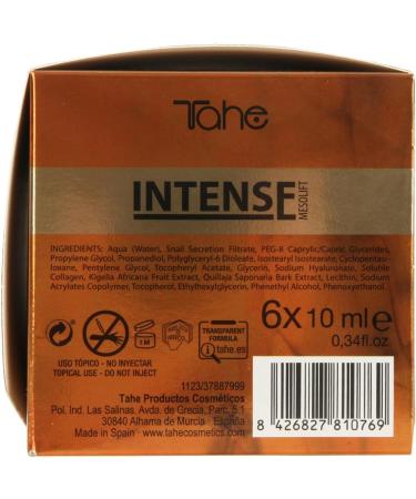  Tahe Tahe Intense Mesolift Facial Firming Booster with hyaluronic acid and collagen for a tightening effect (6 x 10 ml) - Buy Online on GoSupps.com
