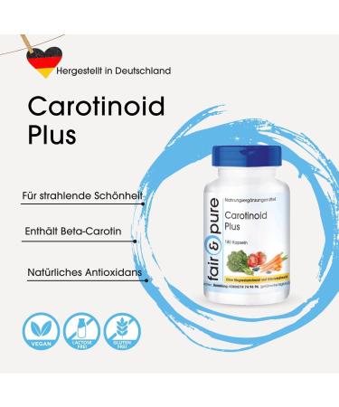 Fair & Pure Carotenoid Complex - Vegan Beta-Carotene Lutein & Lycopene Capsules - No Magnesium Stearate - 180 Count - Buy Online on GoSupps.com